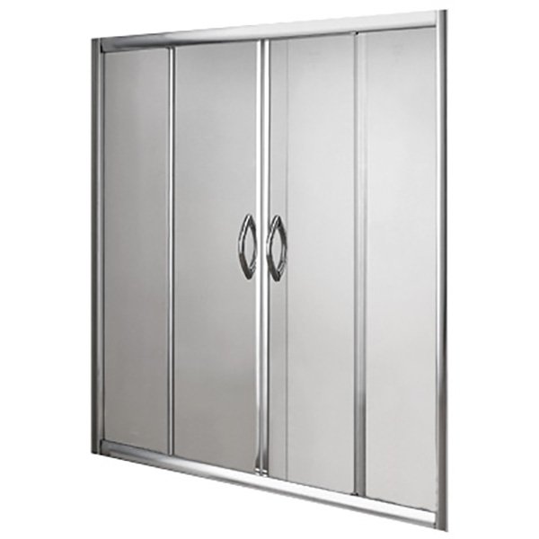 Шторка на ванну Gemy New Rockcoco 170х150 профиль Хром стекло прозрачное