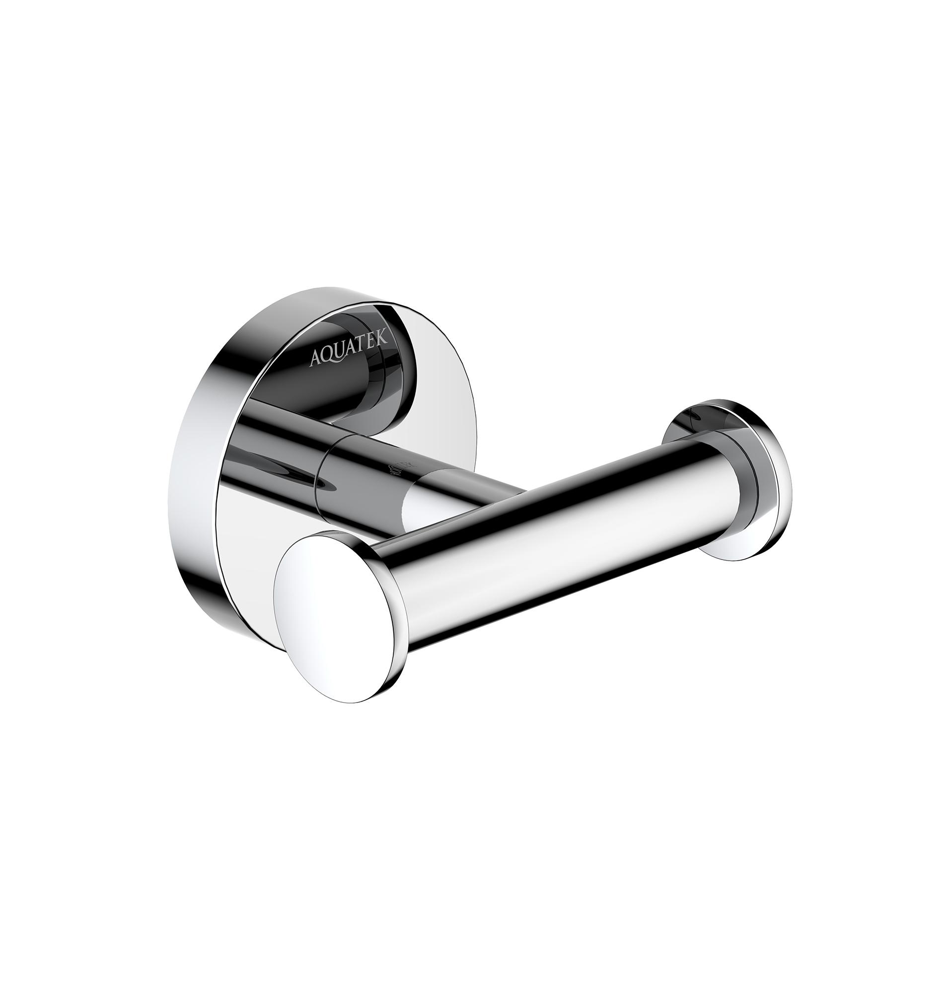 Крючок двойной Aquatek Оберон AQ4202CR хром