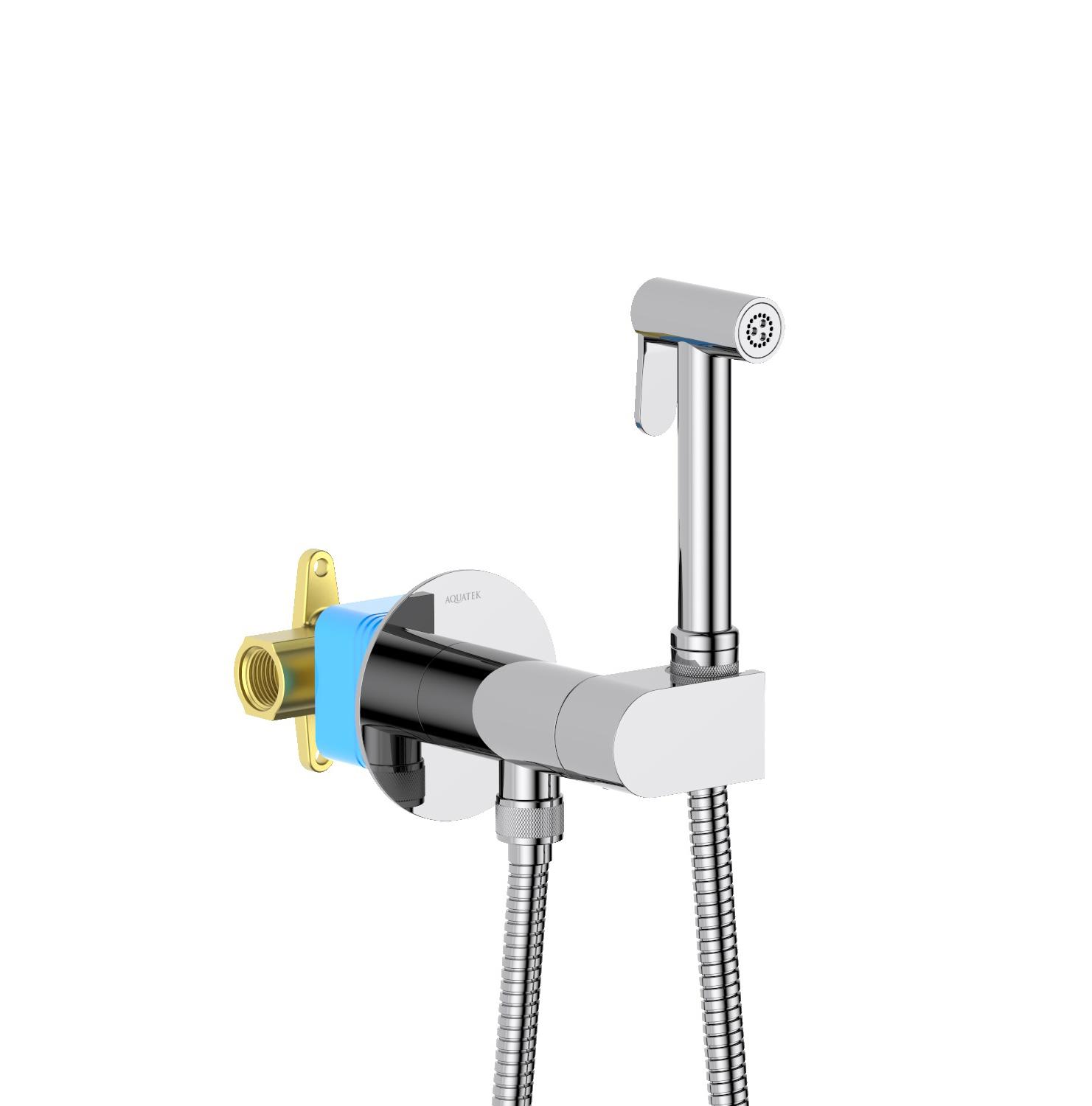 Гигиенический душ со смесителем Aquatek Оберон AQ1024CR хром