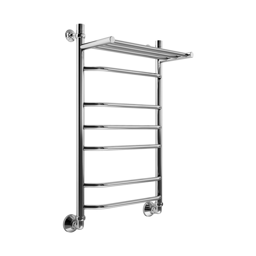 Полотенцесушитель водяной с полкой Маргроид Вид 7 80х50 хром