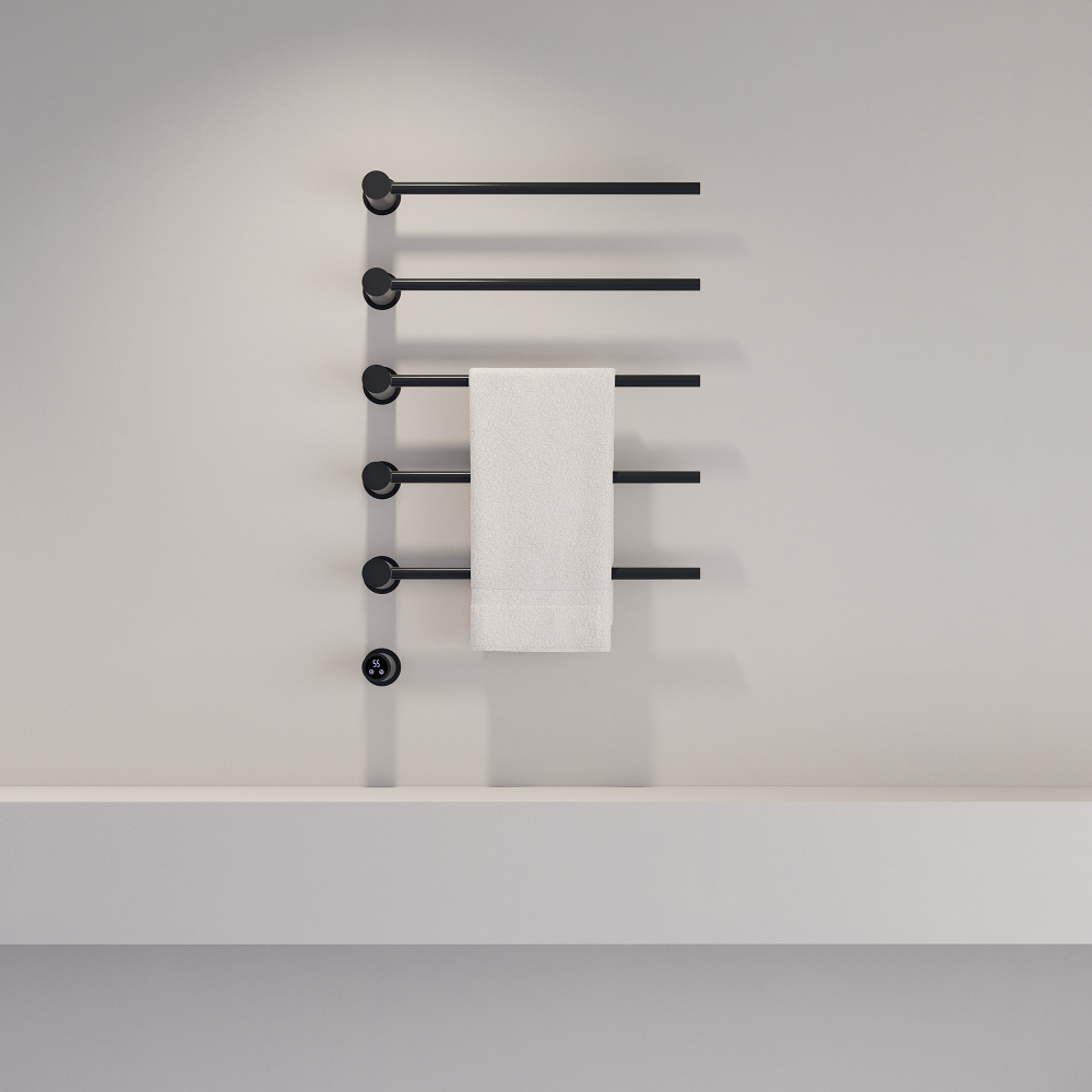 Полотенцесушитель электрический ABBER Charme AH4005MB черный матовый