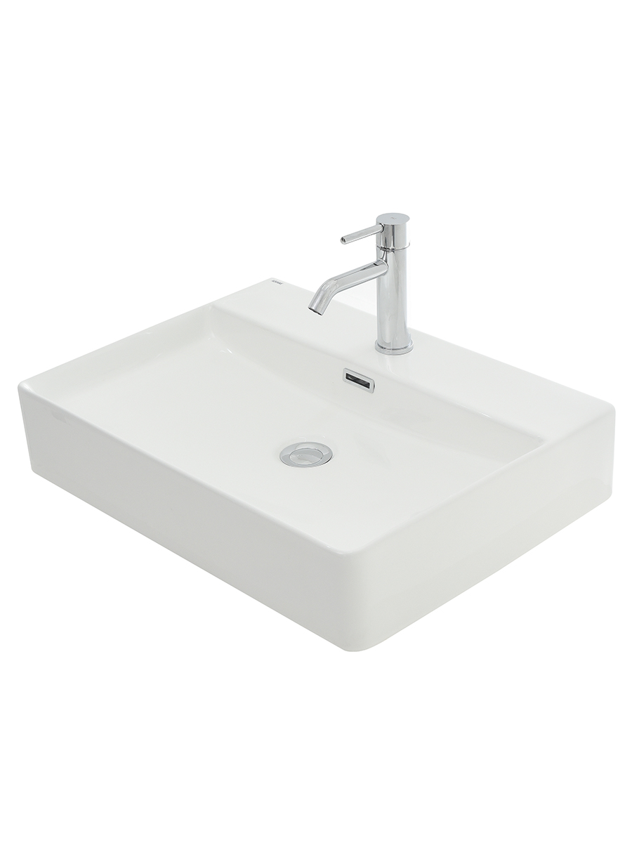 Раковина накладная 59см AQUAme AQM5004 белый