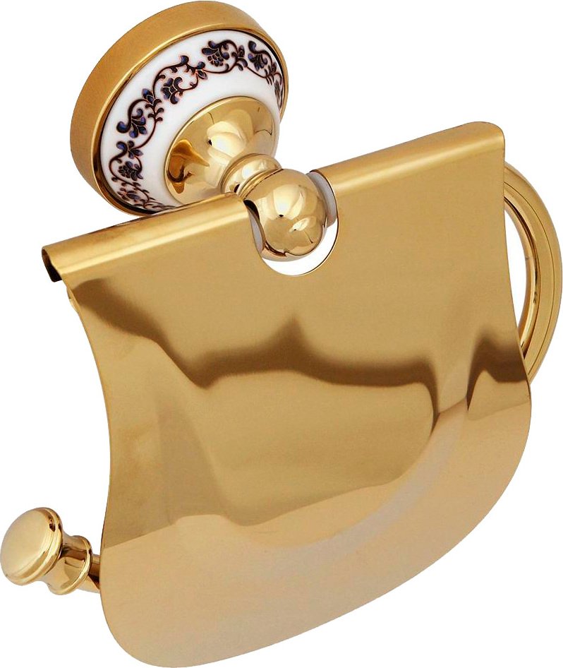 Держатель туалетной бумаги Fixsen Bogema Gold FX-78510G Золото Белый