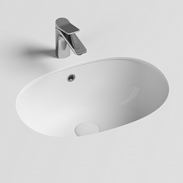 Раковина встраиваемая снизу 51см Ceramica Nova Element CN6044 белый