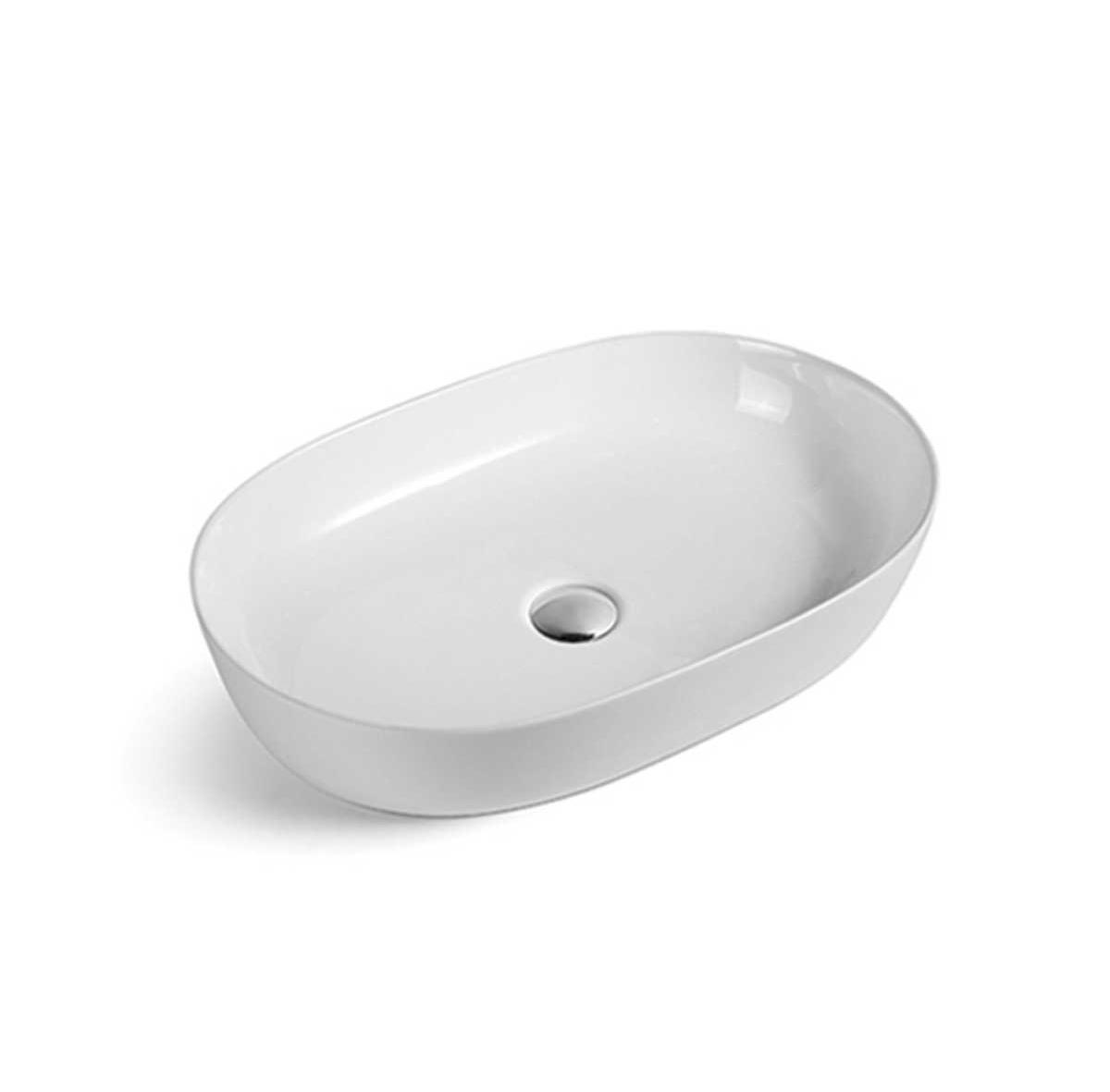 Раковина накладная 60см Vincea VBS-113 белый