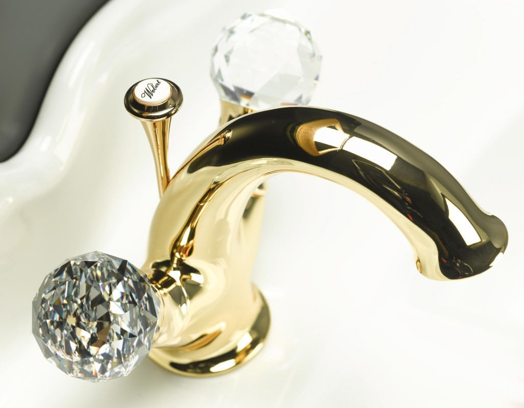 Смеситель для раковины Webert Karenina KA700102010, золото