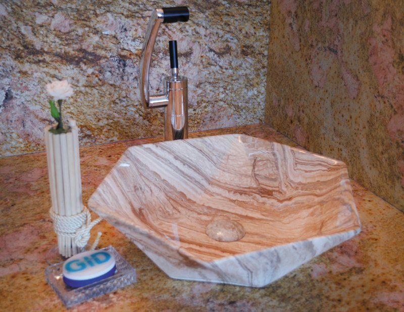 Раковина накладная 42см Gid Mnc607 коричневый