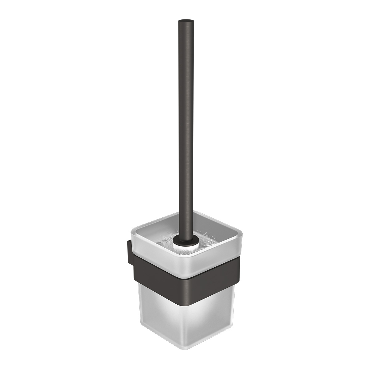 Ёршик для унитаза Lemark SMOOTH LINE 9766021 с держателем, графит