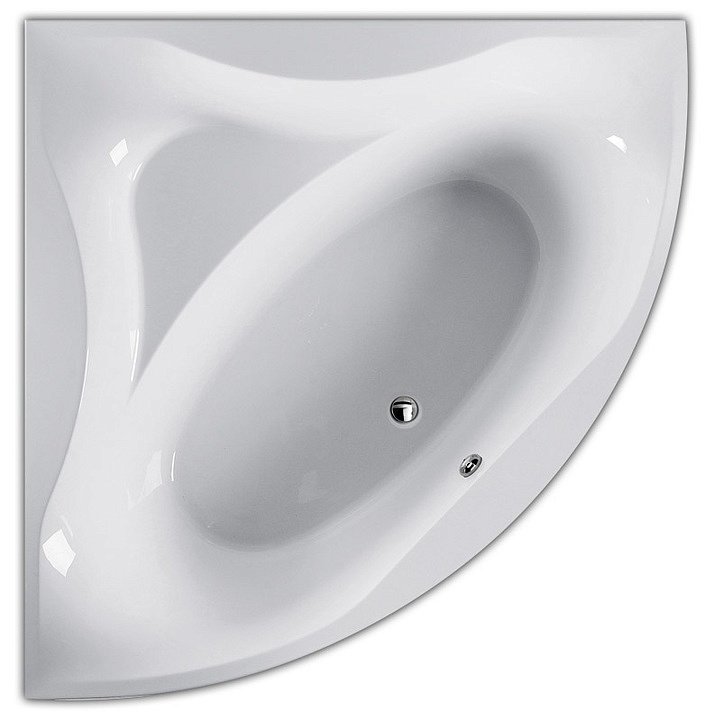 Акриловая ванна Am.Pm Bliss L 150х150 с гидромассажем EVO