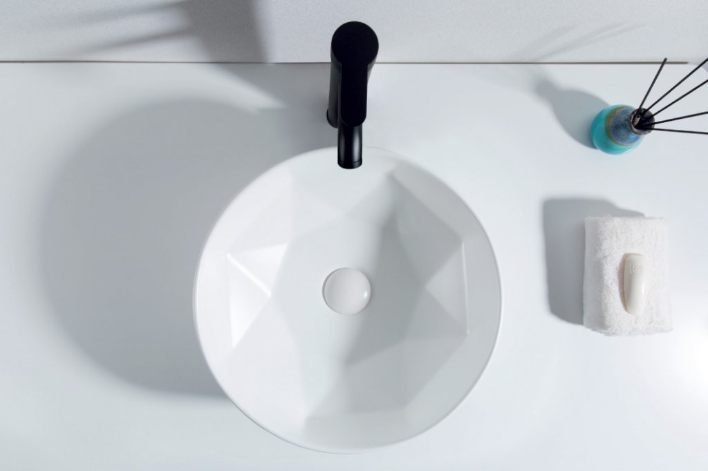 Раковина накладная 40,5см BelBagno BB1342H300 белый