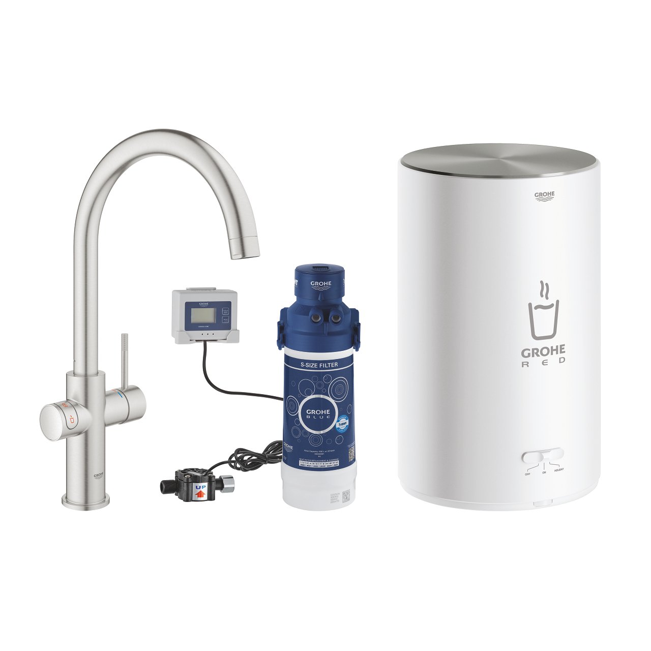 Смеситель для кухни Grohe Red 30083DC1 суперсталь