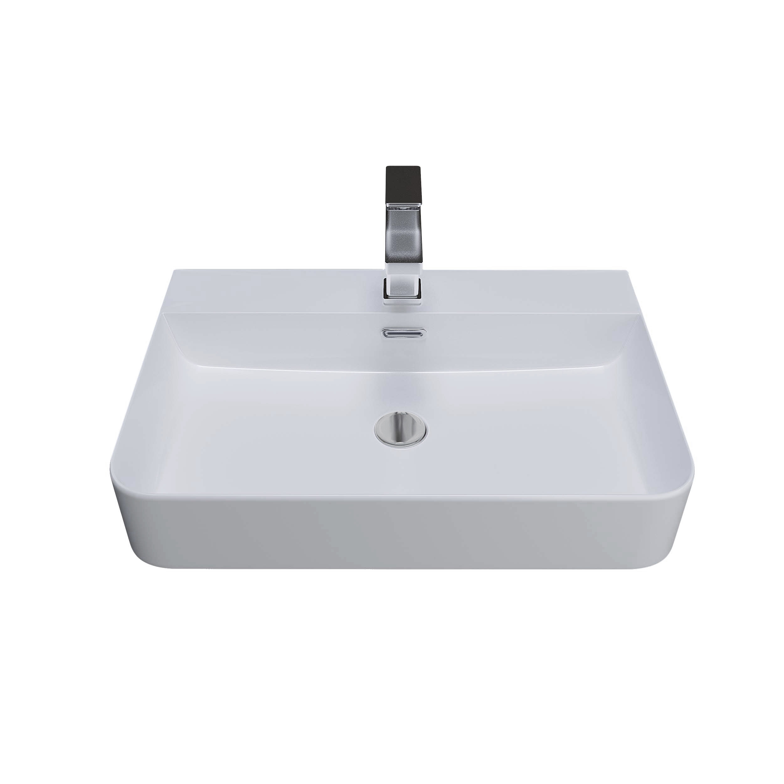 Раковина накладная 60см Grossman GR-3036 белый