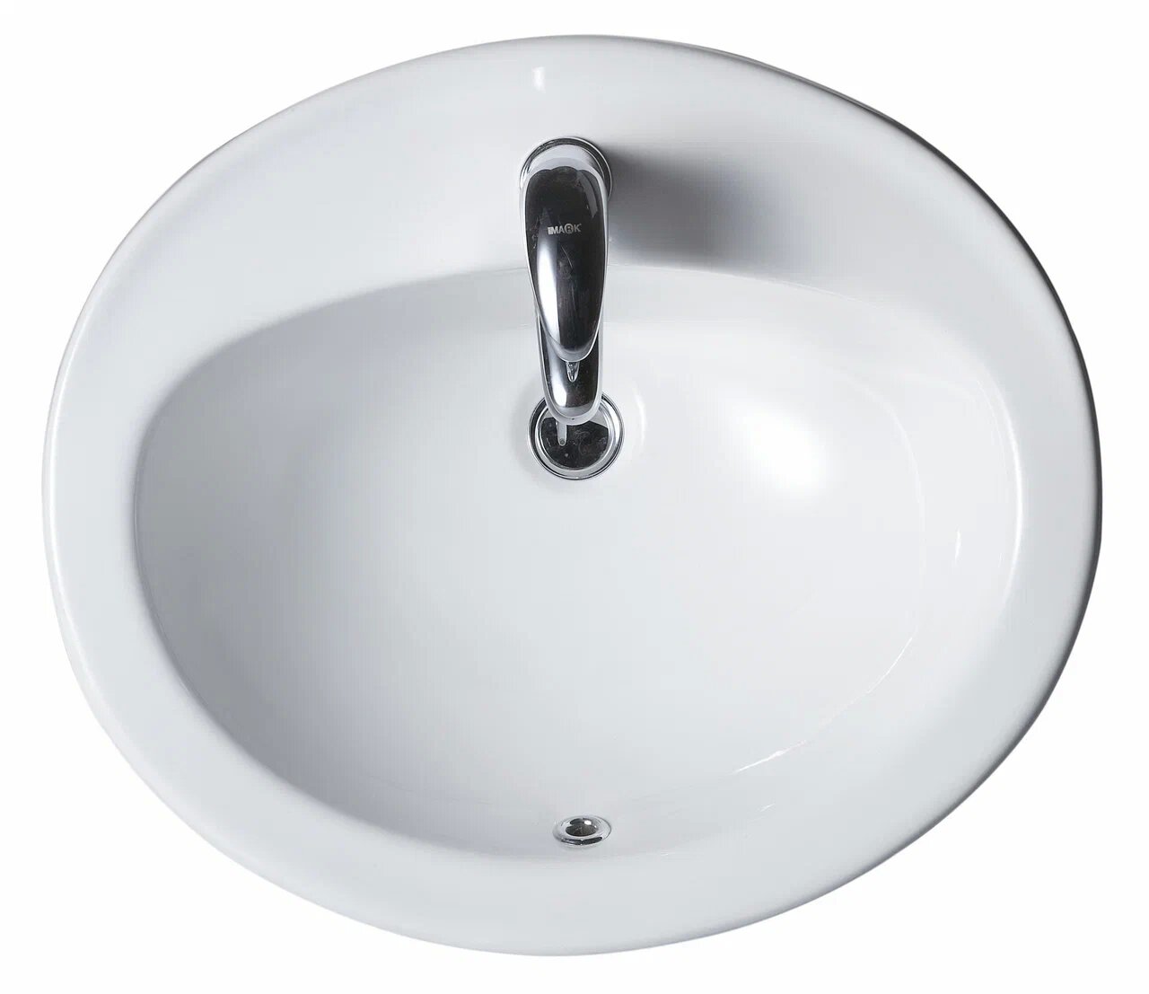 Раковина встраиваемая сверху 56см beWash Balaton 90561101 белый