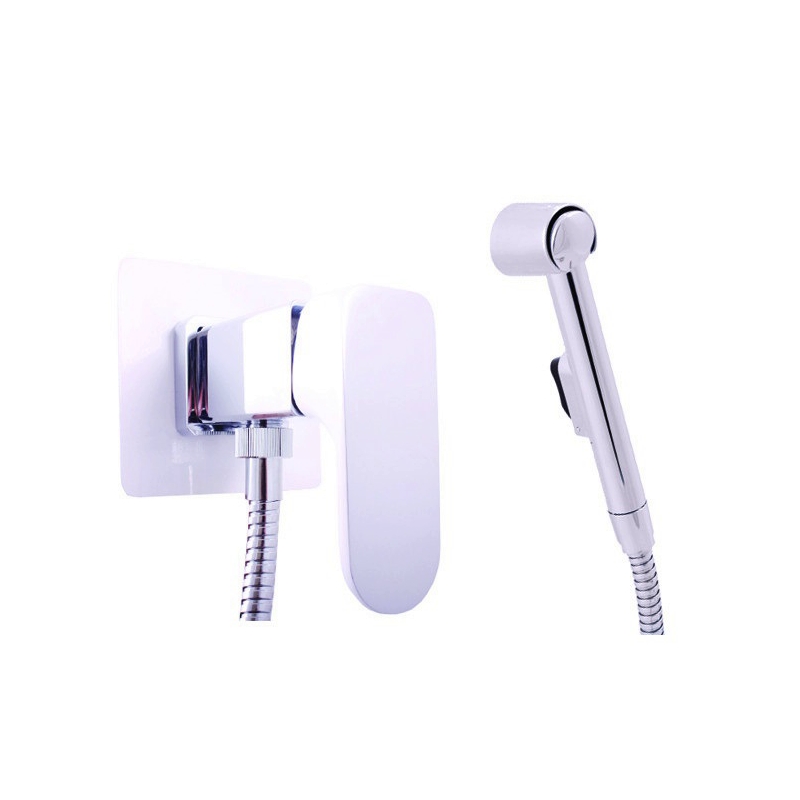 Гигиенический душ со смесителем Rav Slezak YUKON YU147CB, белый/хром