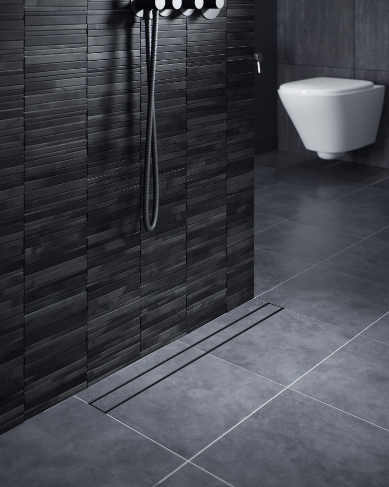 Душевой лоток (двухсторонняя решетка) TIMO Drain System DS230208/03, черный