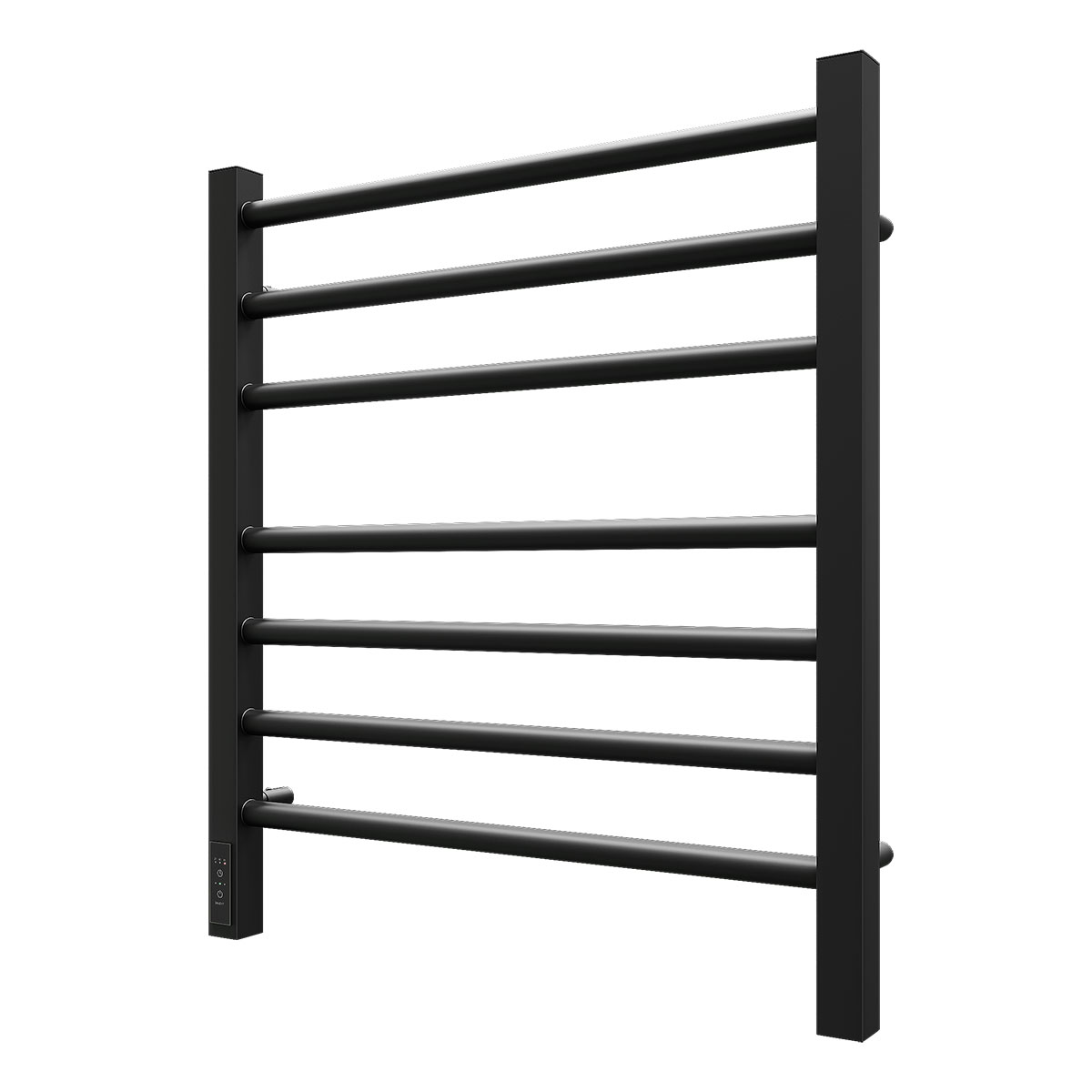 Полотенцесушитель электрический Point PN70756B П7 500x590 диммер слева, черный