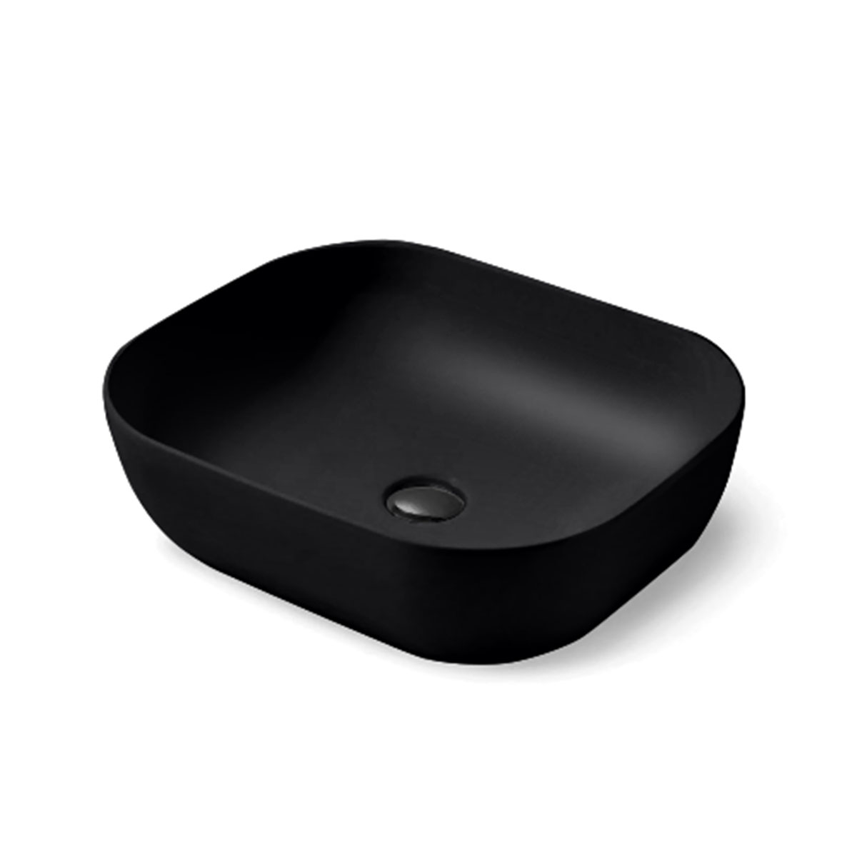 Раковина накладная 50см Vincea VBS-101MB черный матовый