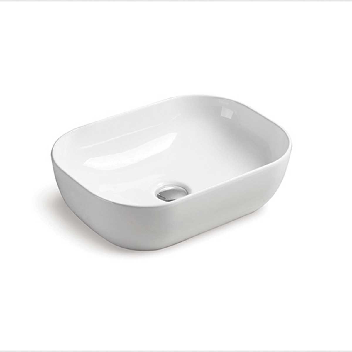 Раковина накладная 45,5см Vincea VBS-102 белый