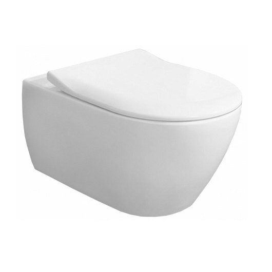 Унитаз подвесной безободковый Villeroy & Boch Subway 2.0 5614R2R1 с сиденьем микролифт, с покрытием CeramicPlus