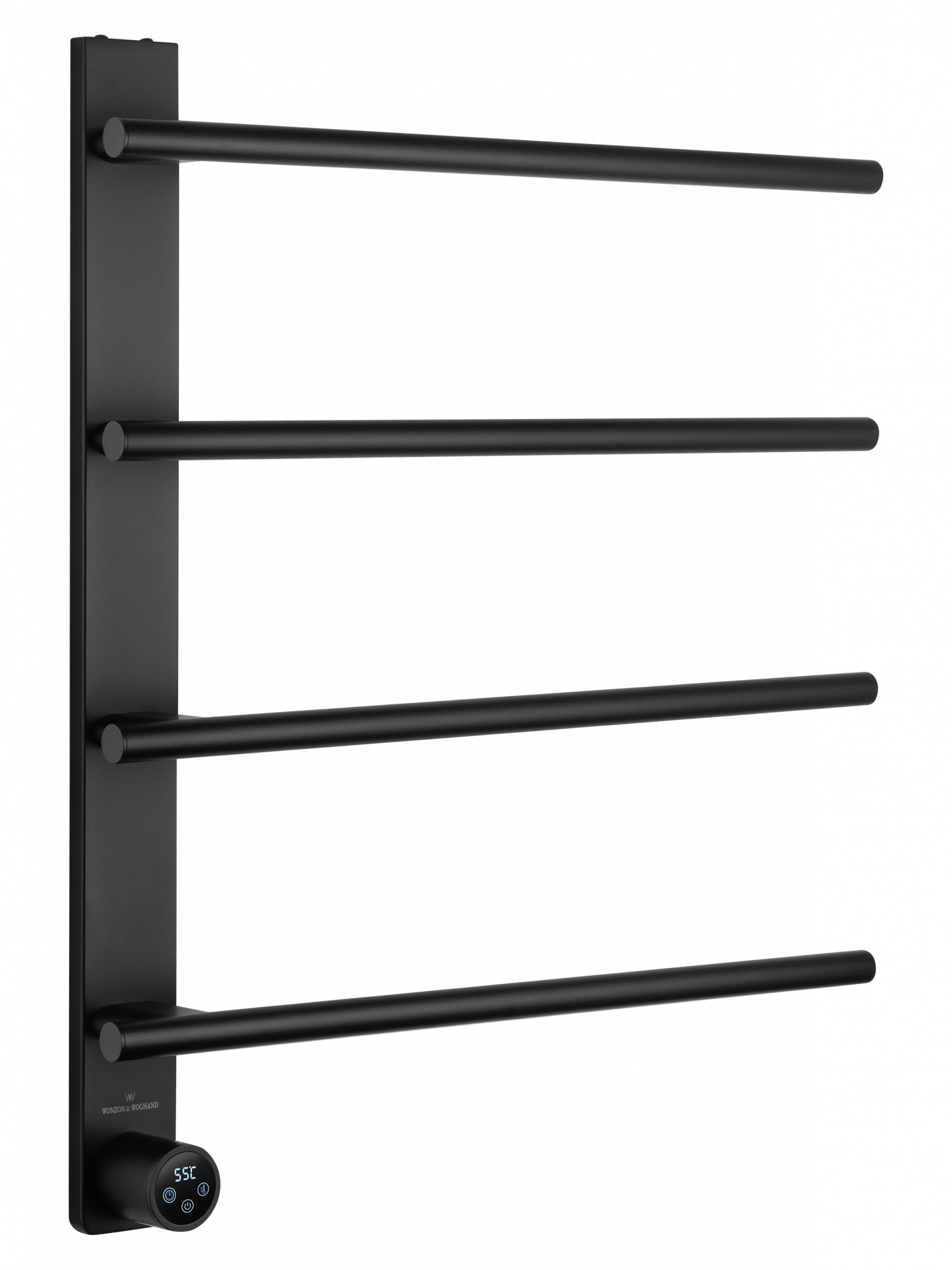 Полотенцесушитель электрический WONZON & WOGHAND NÜRNBERG, Черный матовый (WW-AL344-MB)