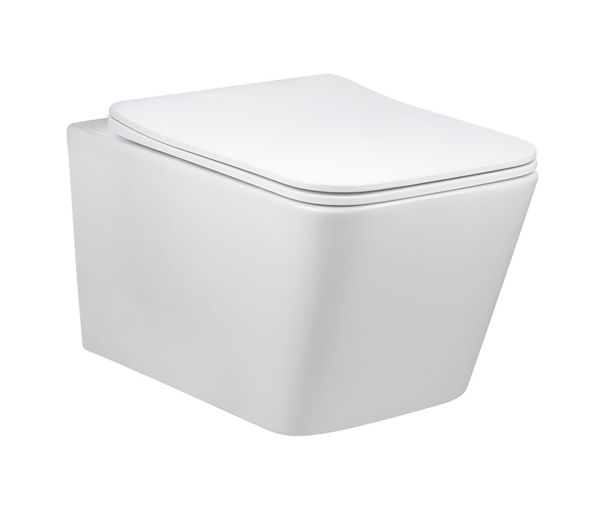 Унитаз подвесной безободковый Vincea Q-Line VT1-12 белый, с сиденьем микролифт