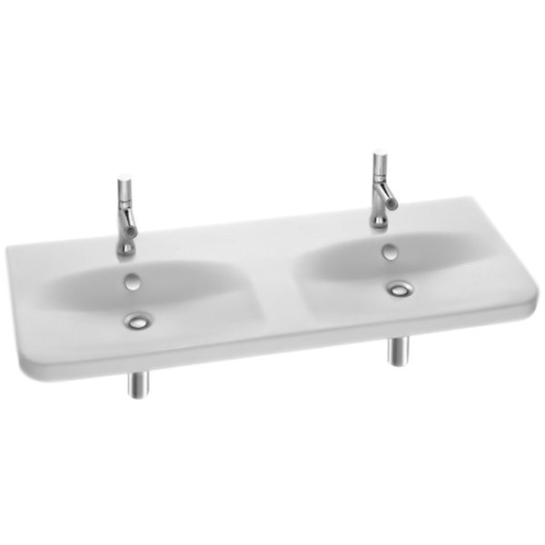 Раковина Jacob Delafon Replay 2 E4488 120 см двойная