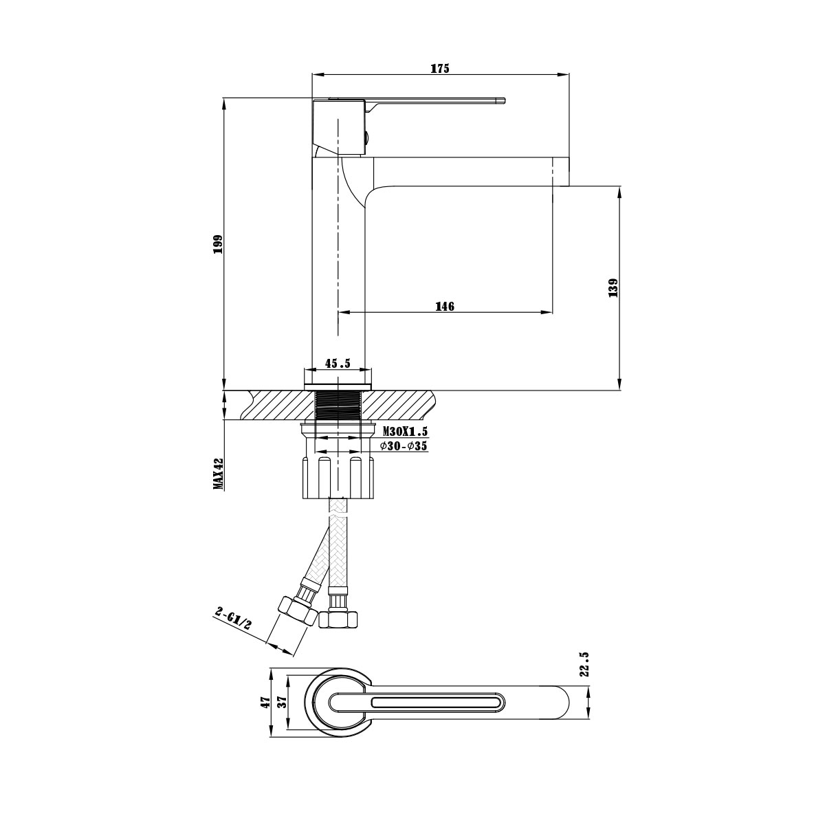 Смеситель для раковины Vincea Rondo VBF-1R1BG золото матовое