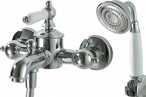 Смеситель для ванны с душем Bravat Art F675109G-B золото