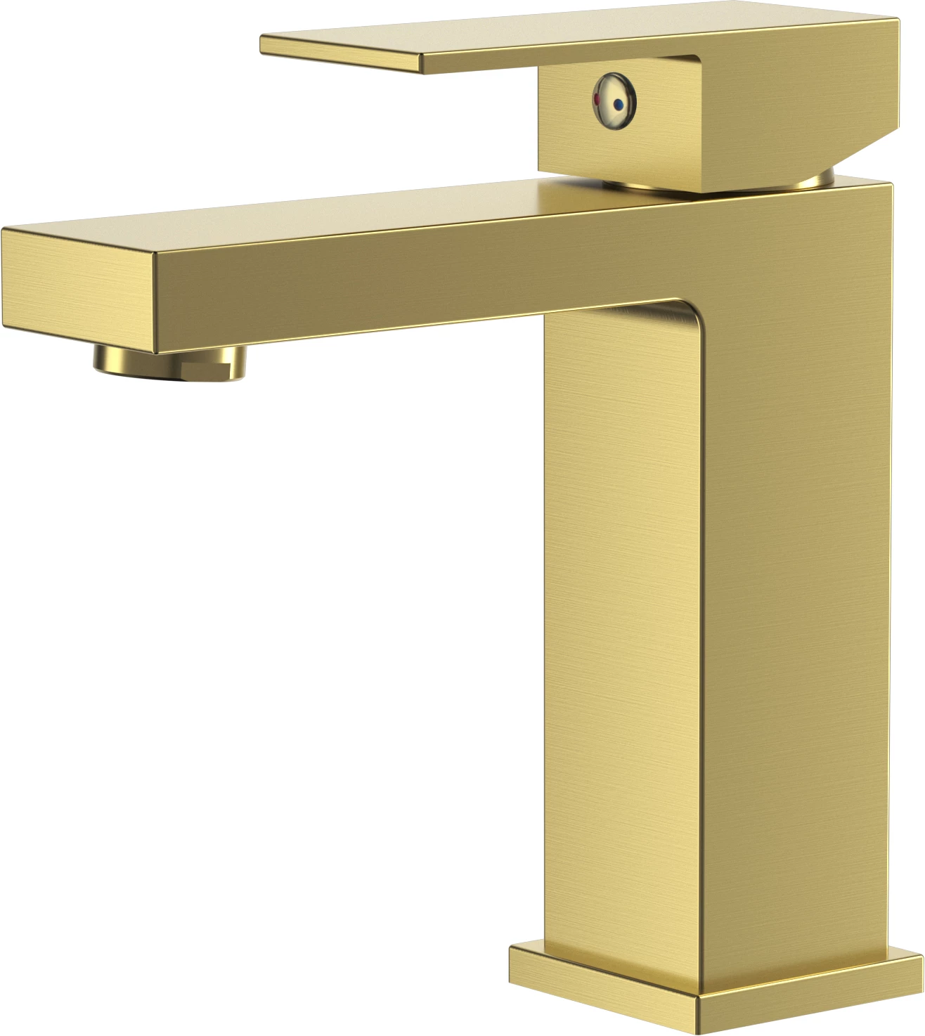 Смеситель для раковины D&K Bayern.Liszt DA1512107, золото матовое