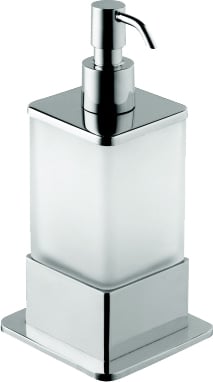 Дозатор для жидкого мыла Bemeta Plaza 140109161 Хром/Прозрачный