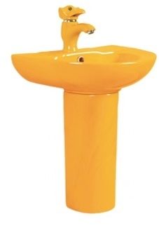 Раковина подвесная 42см Gid Nb192or оранжевый