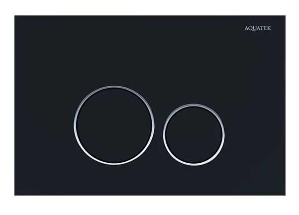 Кнопка смыва для унитазов Aquatek KDI-0000020 черный матовый