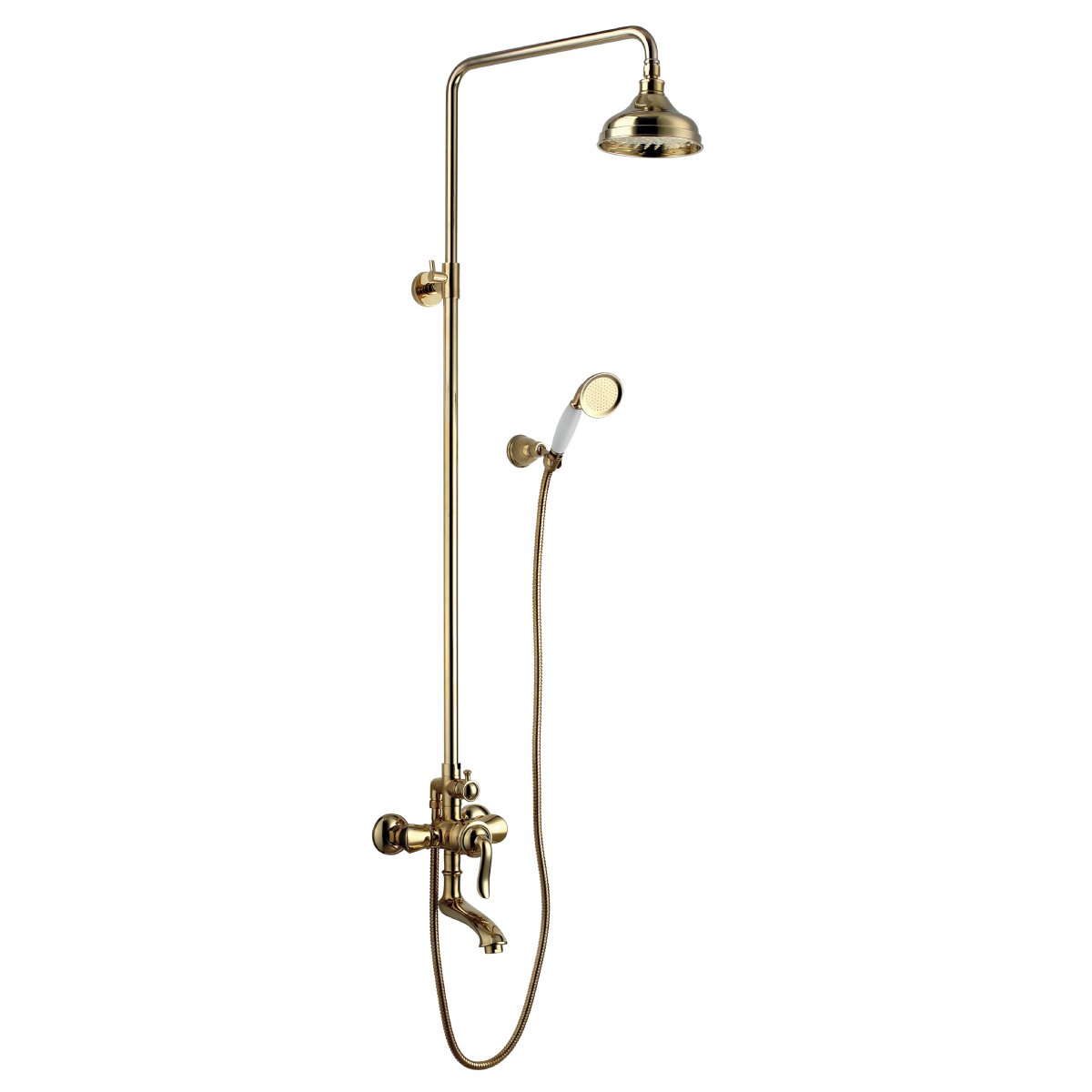 Душевая стойка Lemark Brava LM4762G золото