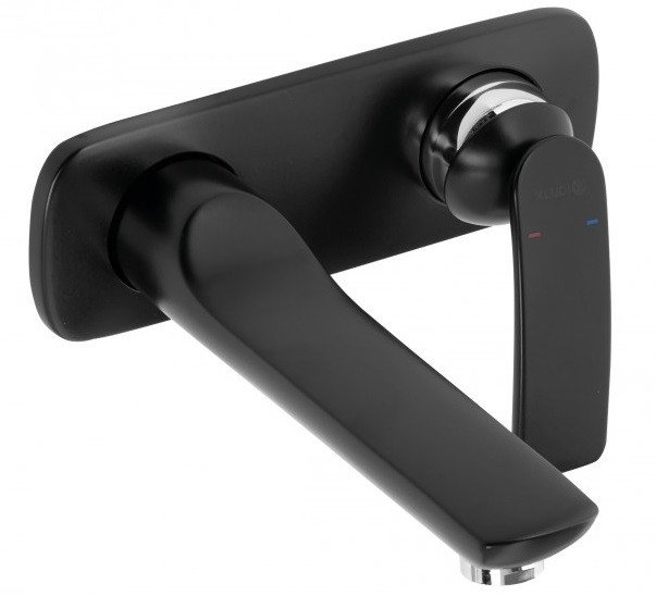 Смеситель для раковины Kludi Balance 522478775 хром/черный матовый