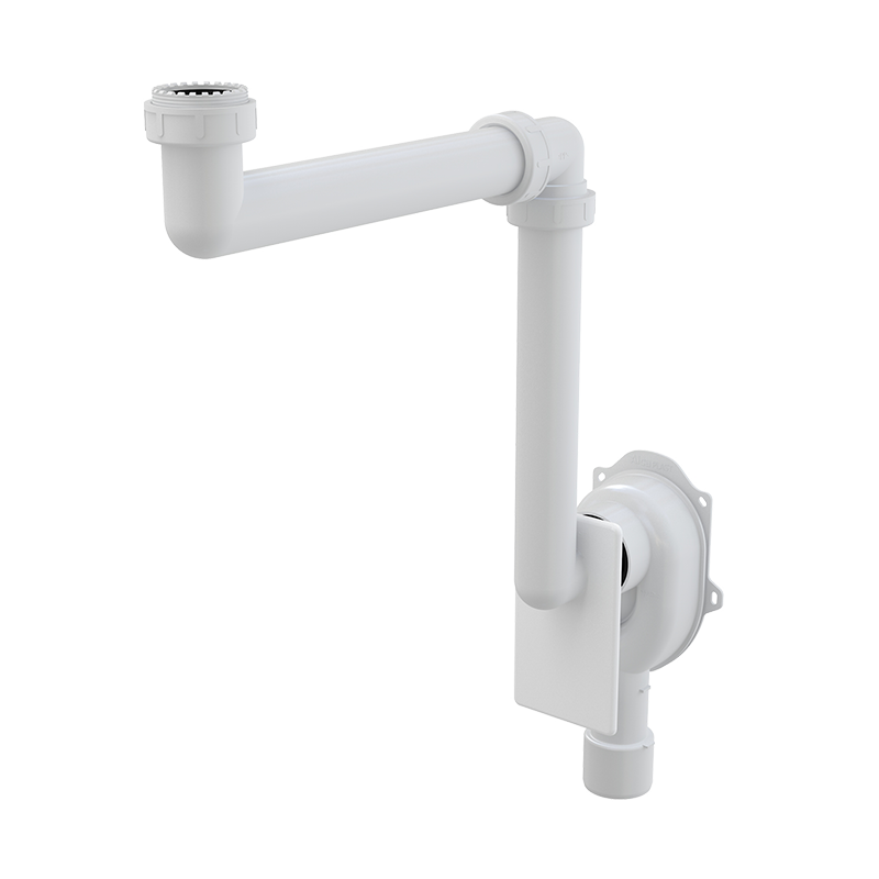 Сифон для кухонной мойки Alcaplast A873 белый