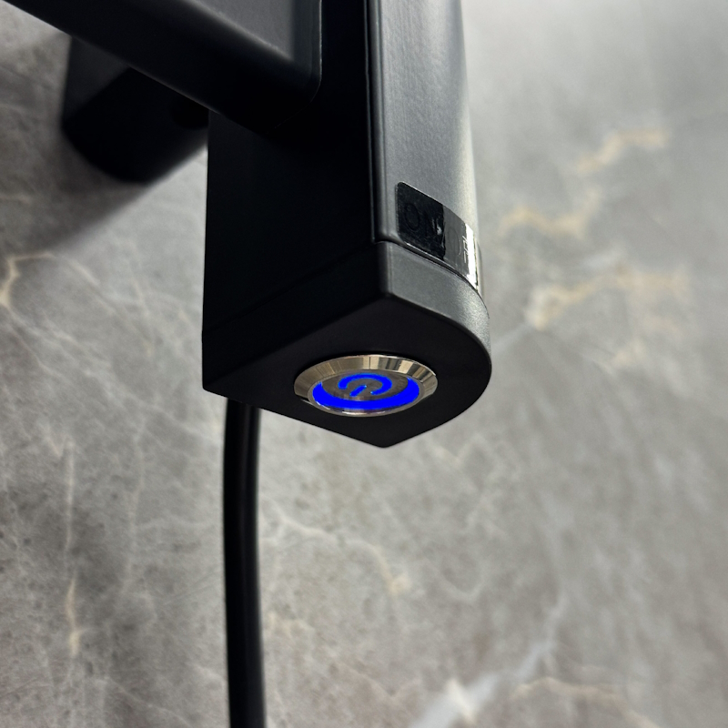 Полотенцесушитель электрический Fixsen BASIC 600х500 FX-7400B, черный