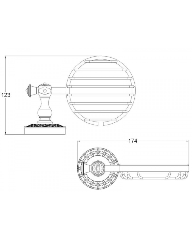 Мыльница Bronze de Luxe WINDSOR K25202, бронза