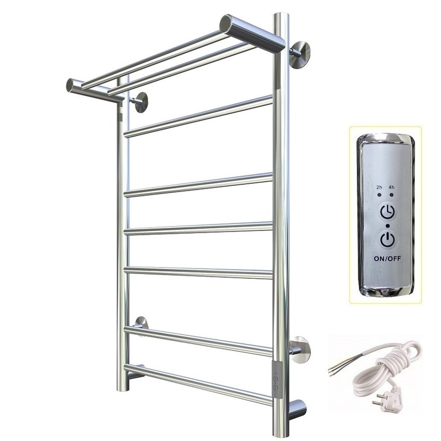 Полотенцесушитель электрический Тругор Аспект Пэк сп серия 3 80х50 хром, с полкой