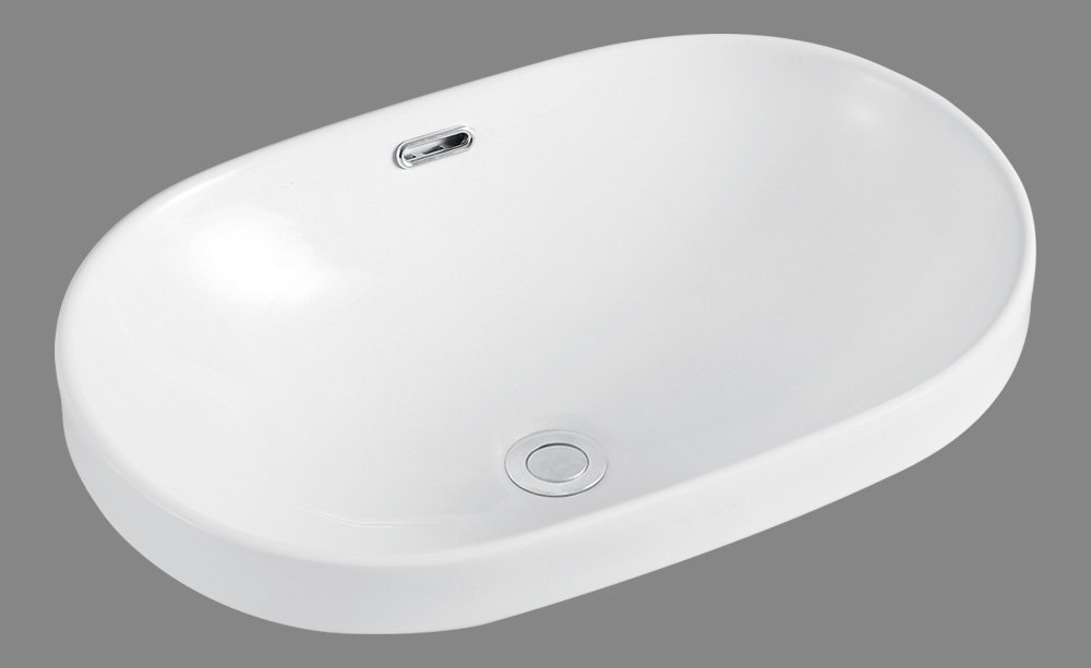 Раковина накладная 60см BelBagno BB1004 белый