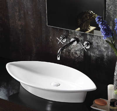 Раковина накладная 80.5см Gid Tr4048 белый