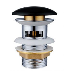 Донный клапан GID BL100-1 с переливом, черный