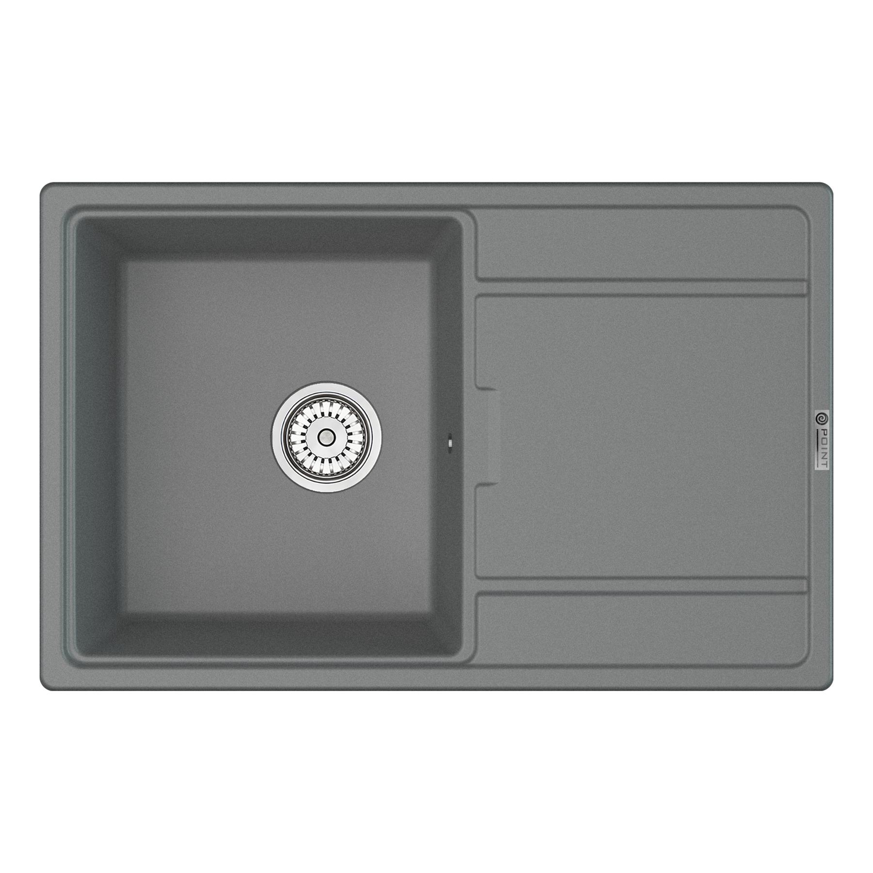 Мойка кухонная Point Лаура 78 PN3005AL, серый