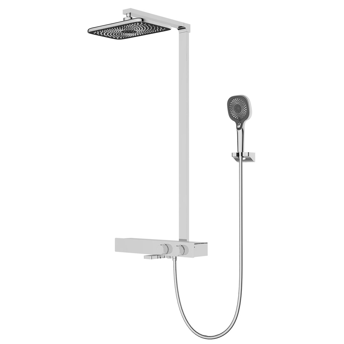 Душевая стойка с термостатом Vincea Inspire VSFS-3I13TCH хром
