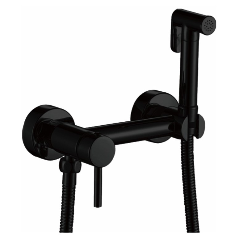 Гигиенический душ со смесителем Haiba HB5510-7 черный матовый