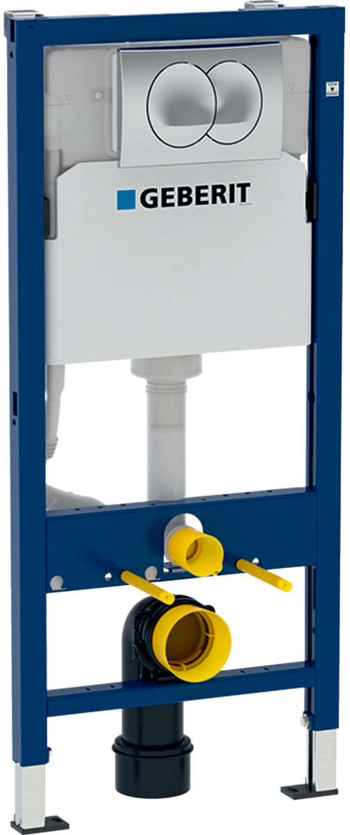 Готовое решение (инсталляция + клавиша смыва) Geberit DuofixBasic 458.133.21.2 хром