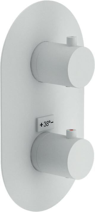 Смеситель для душа с термостатом Nobili Live WE00102/TWM белый матовый