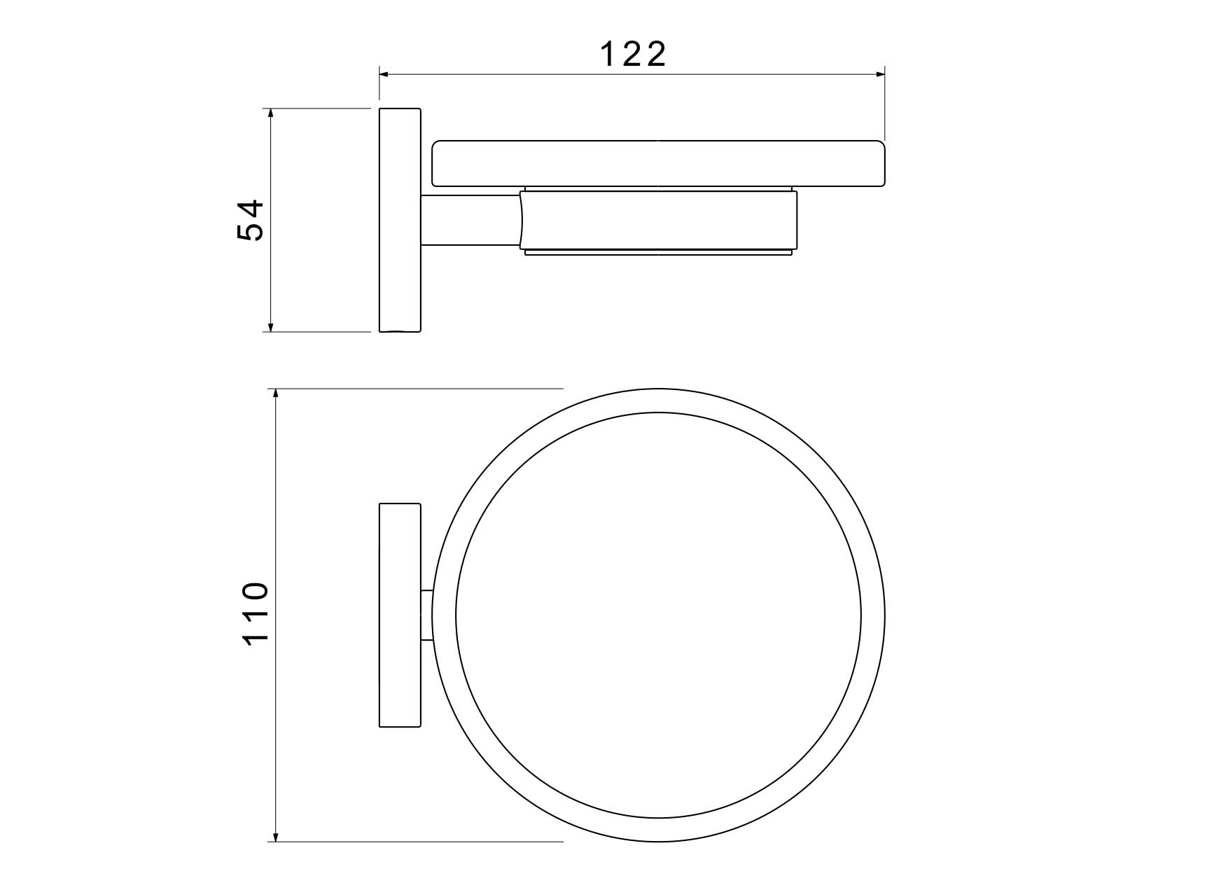 Мыльница Aquatek Европа AQ4103MB черный матовый