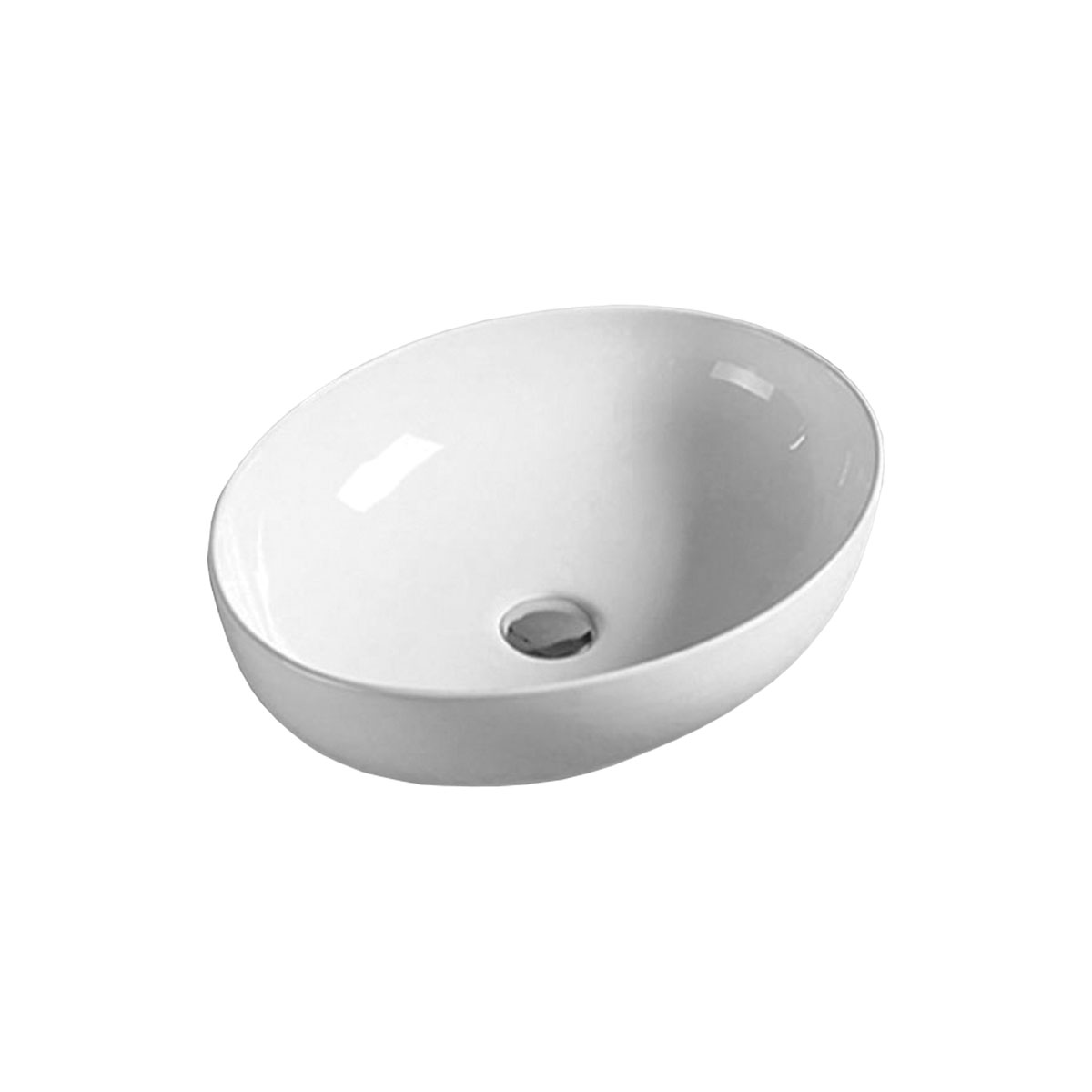 Раковина накладная 52см Vincea VBS-51552 белый