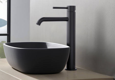 Смеситель для раковины Aquatek Европа AQ1304MB черный матовый