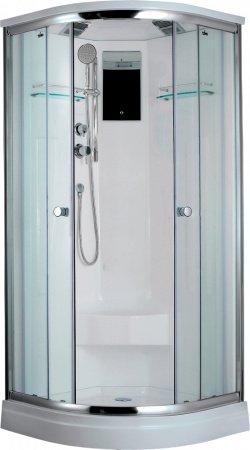 Душевая кабина Timo Lux T-7709 P 90x90x220 профиль хром глянцевый, стекло прозрачное